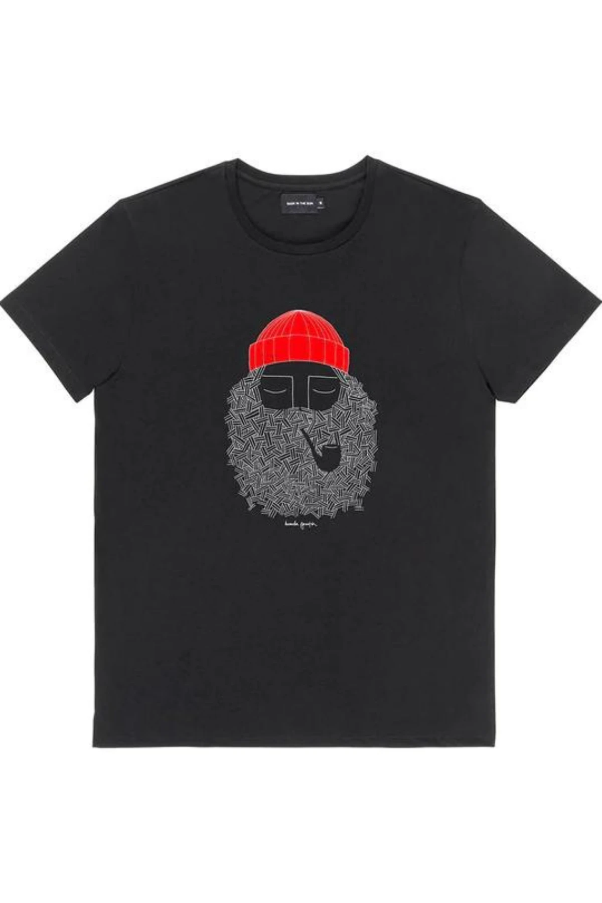 T-shirt Smoking Pipe - Noir - Bask In The Sun